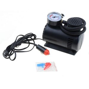 Black Mini 12V 300PSI Car Air Pump Tyre Pakistan