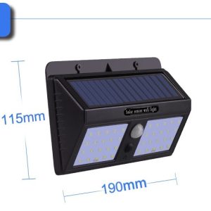 40 LEDs Solar Powered Motion Wall Light Outdoor Pakistan