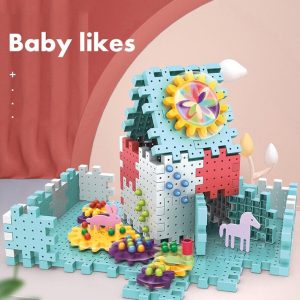 Children Early Education Assembled Building Blocks Pakistan