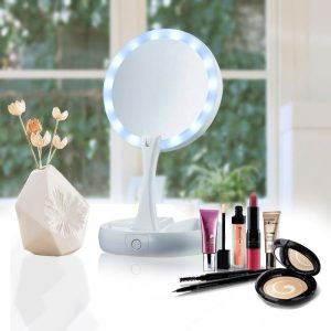 Foldable LED Mirror Lighted Make Up Pakistan