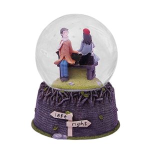 Crystal Ball Cute Couple With Lights Ball Music Box Pakistan