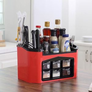 Multifunctional Seasoning Box Combined Kitchen Knife Rack Holder Pakistan