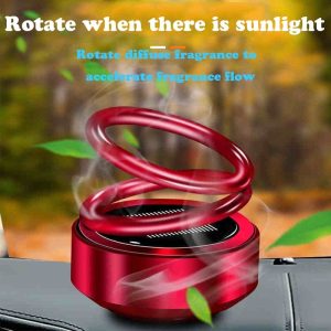 Solar Double Ring Rotating Suspension Car Perfume Air Freshener Pakistan