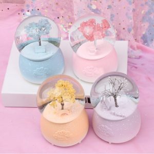 Tree Snow Globe Crystal Ball Rotating Music Box Pakistan